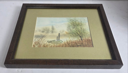 Vtg. Herman H. Ferrell Watercolor - Horizontal