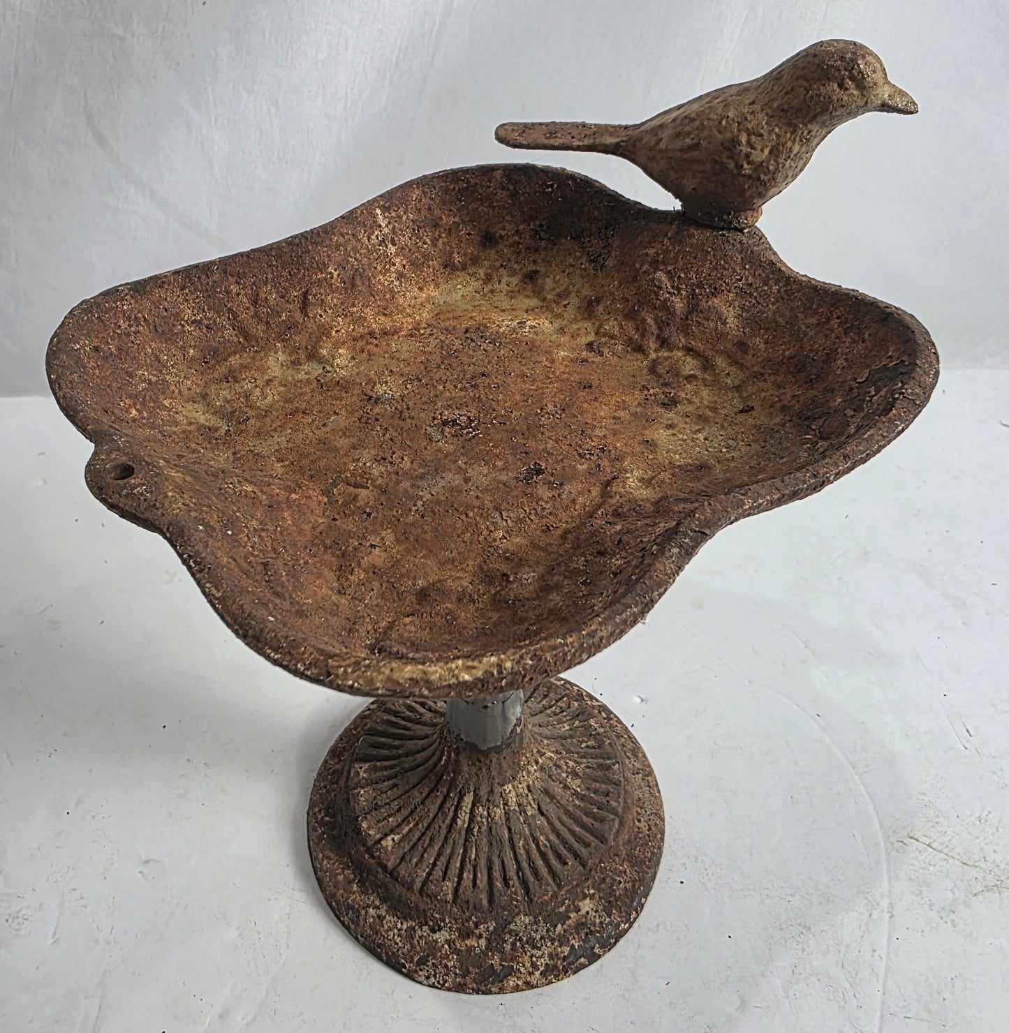 Vtg. Mini Iron Bird Bath - CSDP