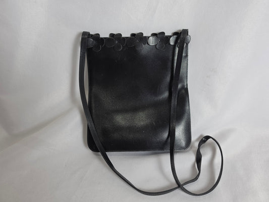 black leather Furla crossbody bag CSHW