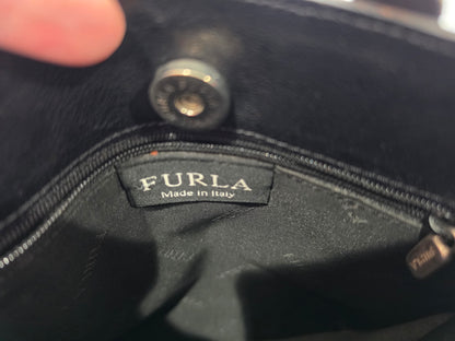 black leather Furla crossbody bag CSHW