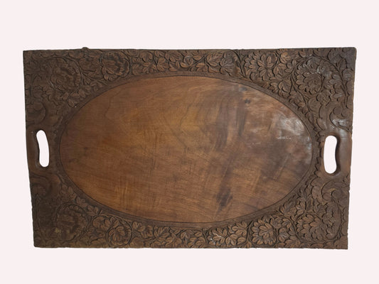 Anglo-Indian Walnut Wood Serving Tray CSHW