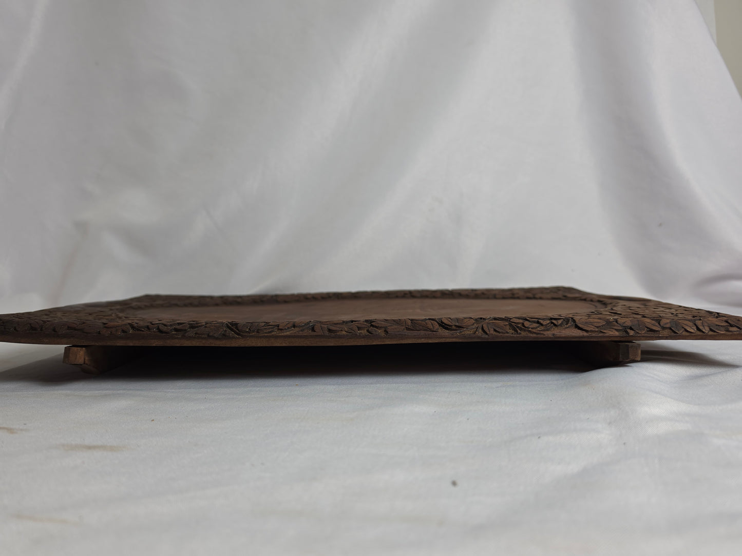anglo-Indian walnut wood serving tray CSHW
