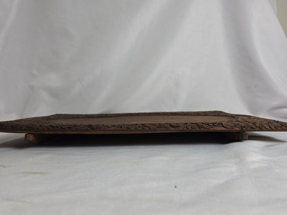 anglo-Indian walnut wood serving tray CSHW