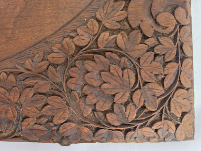 anglo-Indian walnut wood serving tray CSHW