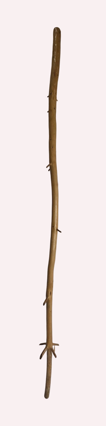 vintage handmade wooden walking stick CSHW