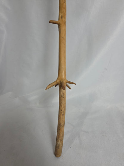 vintage handmade wooden walking stick CSHW