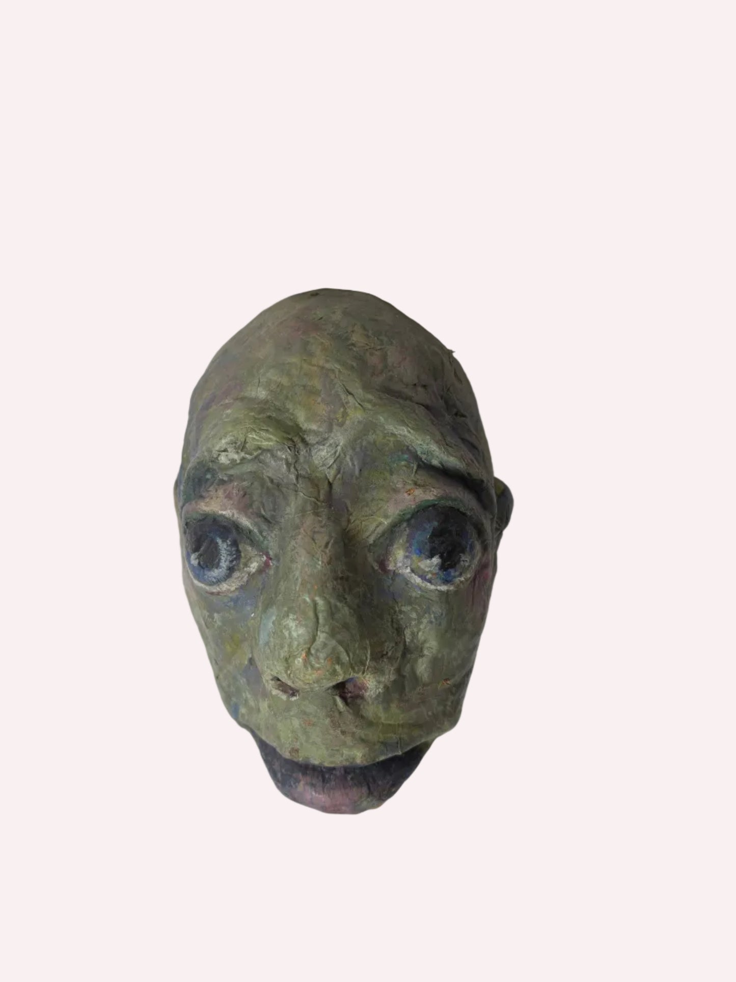 1950's German paper Mache puppet head CSHW