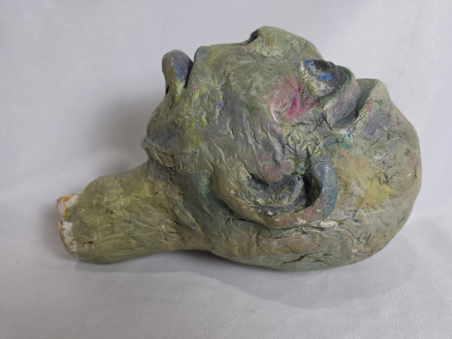 1950's German paper Mache puppet head CSHW