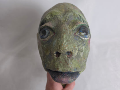 1950's German paper Mache puppet head CSHW