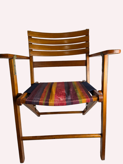 vintage style wooden folding chair CSHW