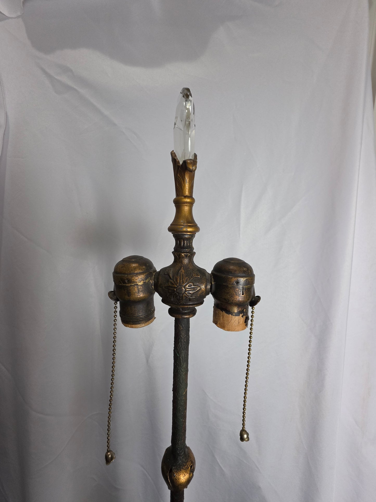 Victorian Belle Epoque Edison Chain Polychrome Floor Lamp CSHW