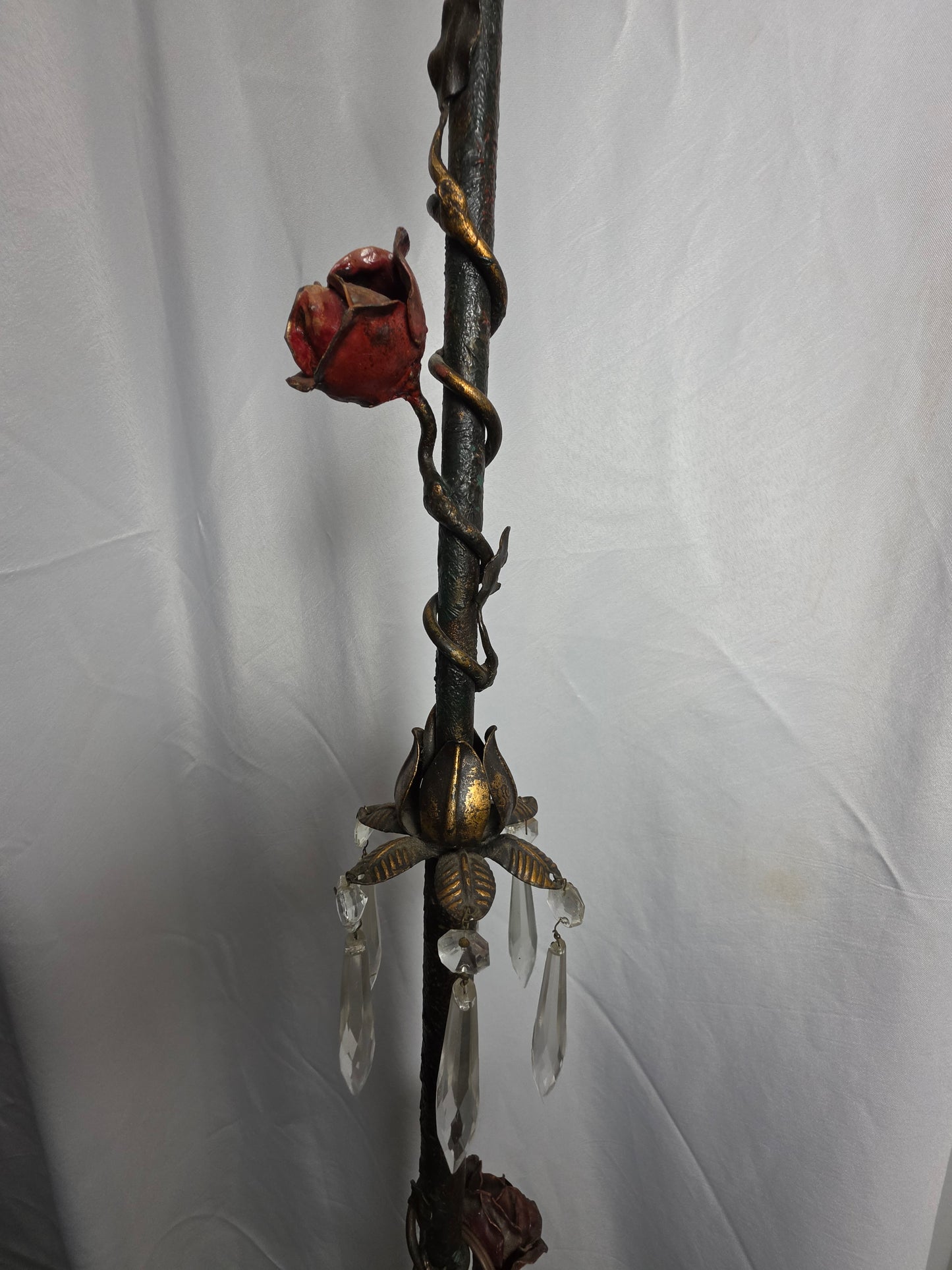 Victorian Belle Epoque Edison Chain Polychrome Floor Lamp CSHW