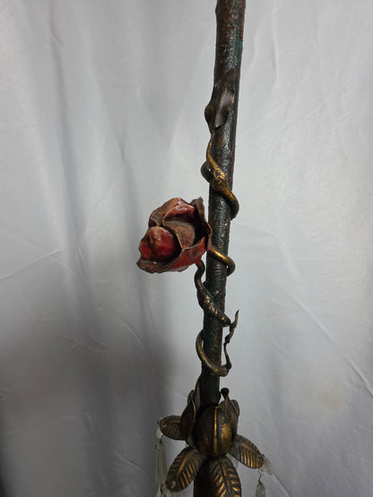 Victorian Belle Epoque Edison Chain Polychrome Floor Lamp CSHW