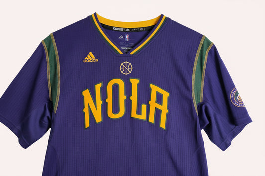 Adidas NOLA Pelicans Mardi Gras Jersey XL CSHW