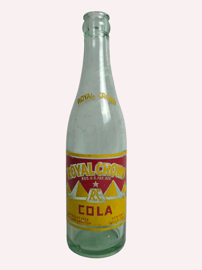Vintage Royal Crown Cola Glass Bottle CSHW