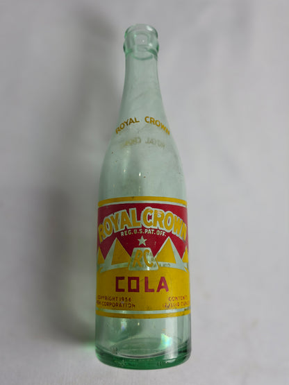Vintage Royal Crown Cola Glass Bottle CSHW