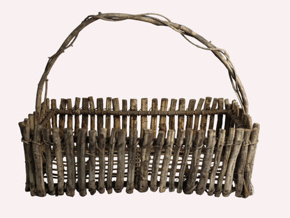 Vintage Wood Basket CSHW