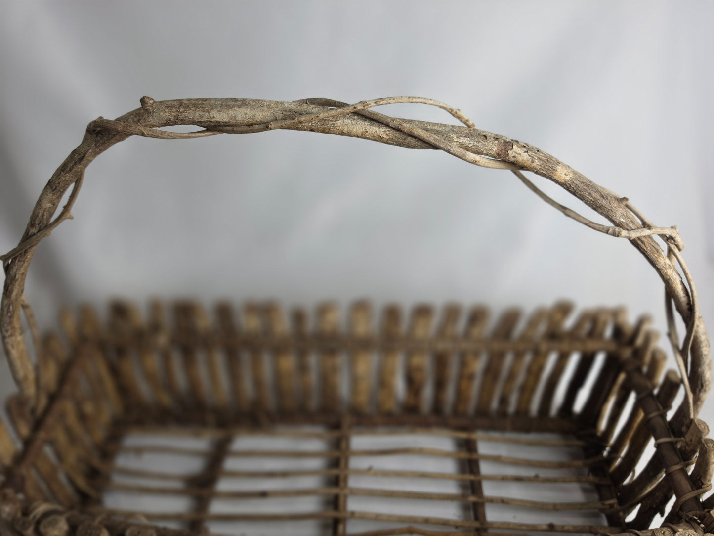 Vintage Wood Basket CSHW
