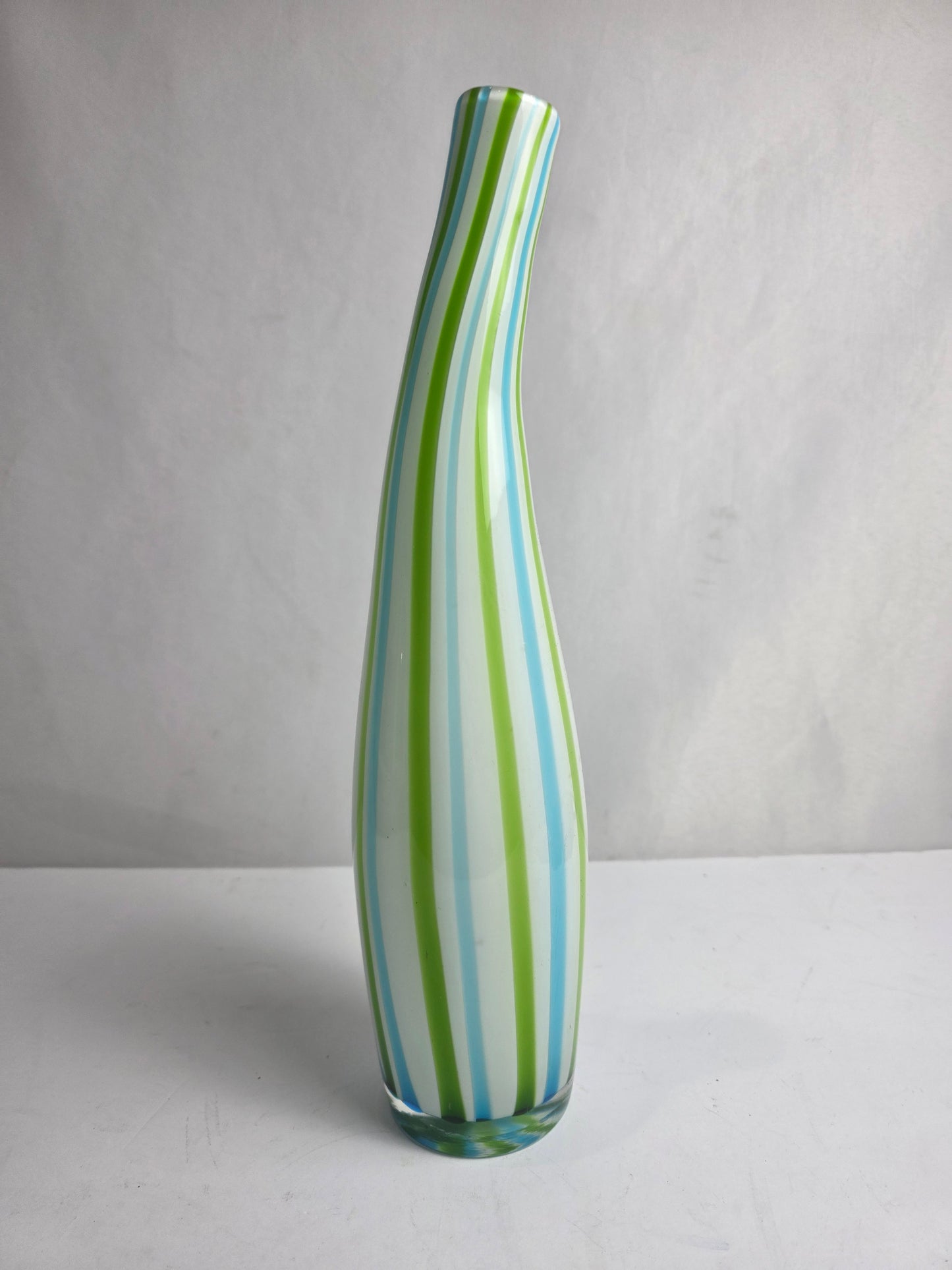 Vtg. Murano Vase Stripes (CSHW)