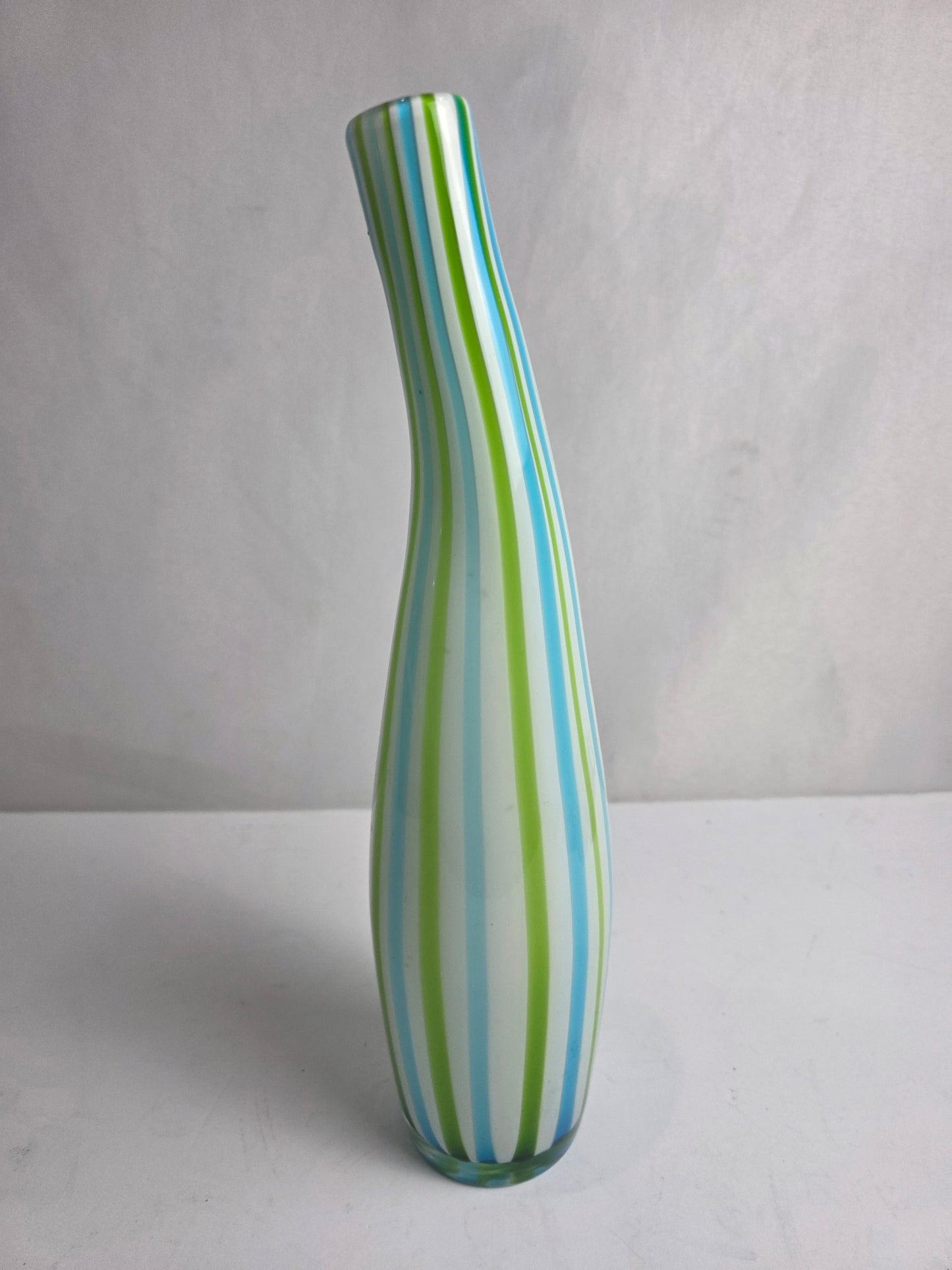 Vtg. Murano Vase Stripes (CSHW)