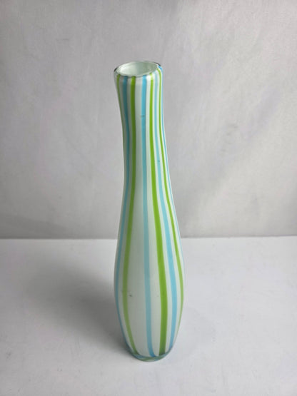 Vtg. Murano Vase Stripes (CSHW)