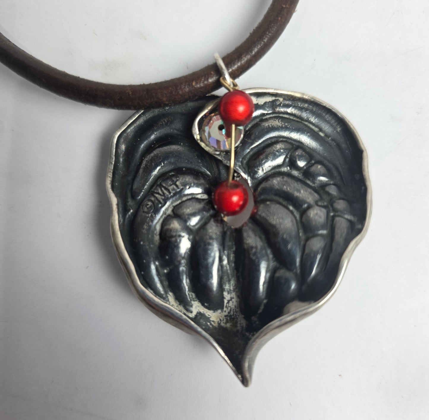 Vtg. Mignon Faget Leaf Repurposed Necklace (CSHW)