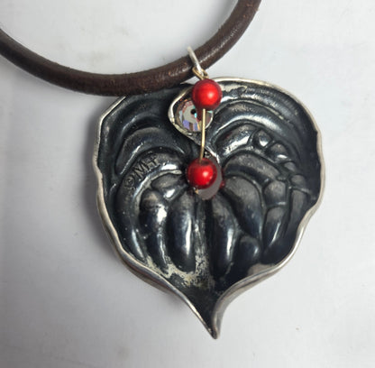 Vtg. Mignon Faget Leaf Repurposed Necklace (CSHW)