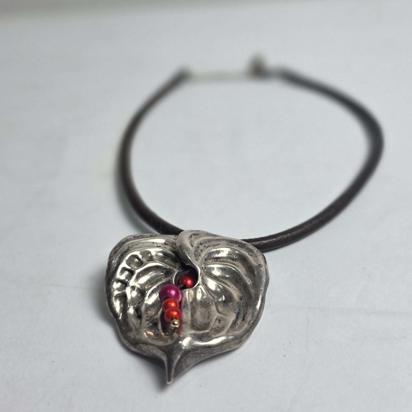 Vtg. Mignon Faget Leaf Repurposed Necklace (CSHW)