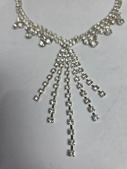 Vtg. 1980s Rhinestone Necklace (CSHW)