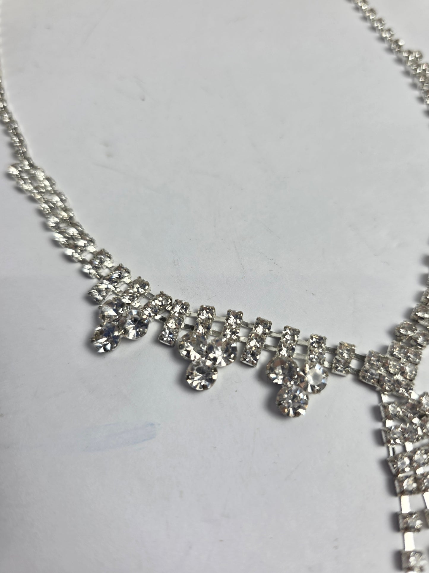Vtg. 1980s Rhinestone Necklace (CSHW)