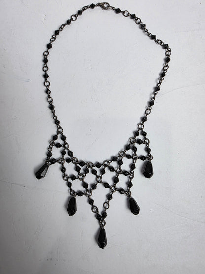 Vtg. 1980s Black Necklace (CSHW)