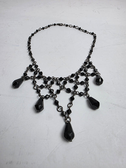 Vtg. 1980s Black Necklace (CSHW)