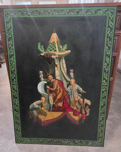 Vtg. Chinoiserie Painting