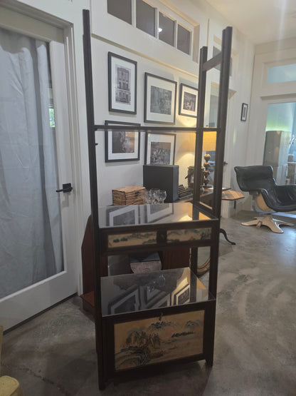 Vtg. Asian Shelves/Cabinet