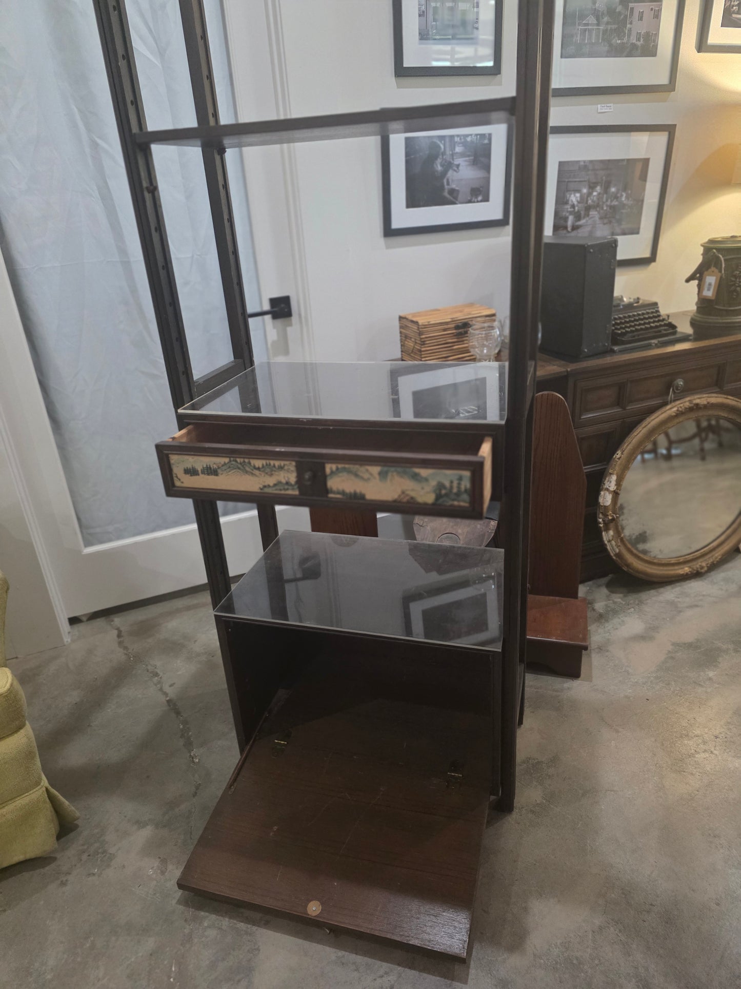 Vtg. Asian Shelves/Cabinet