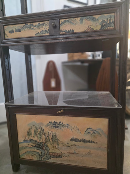 Vtg. Asian Shelves/Cabinet