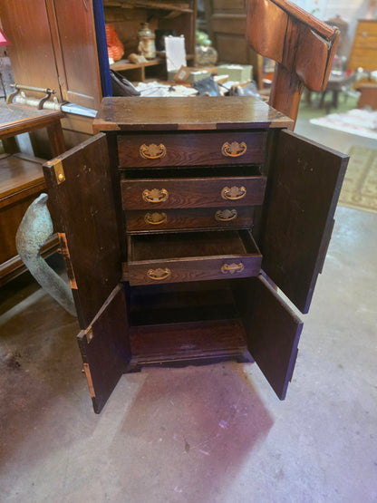 Vtg. 2 Piece Chest w/ Brass Accents
