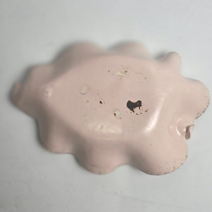 Vtg. Pink/Gold Leaf Bowl