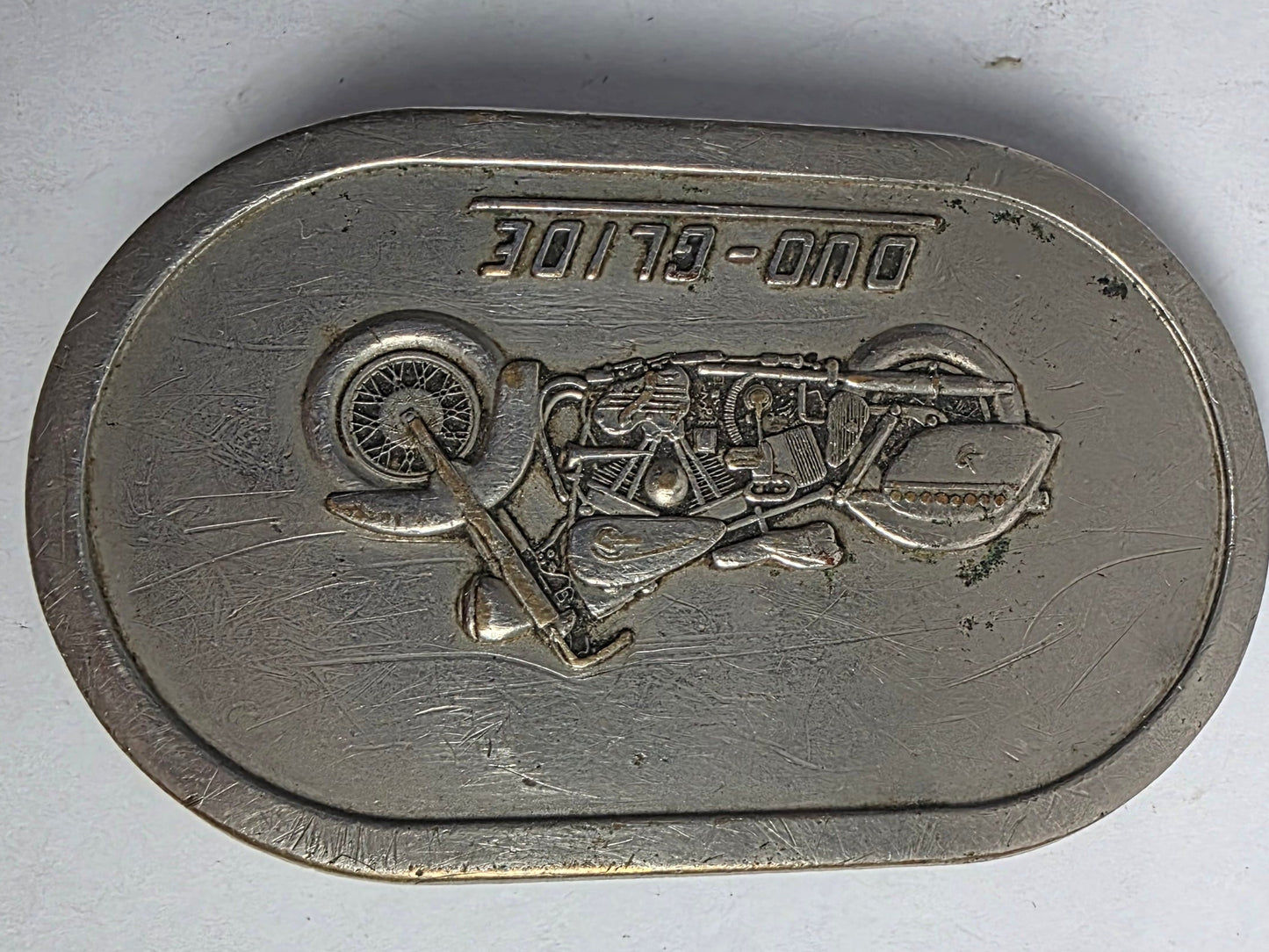 Vtg. Harley-Davidson Duo-Glide Belt Buckle