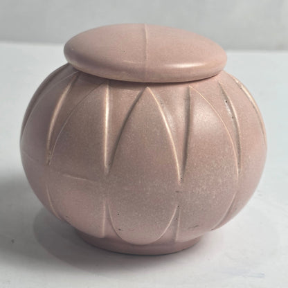 Vtg. Pink Ceramic Container