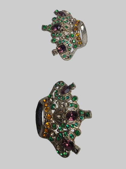 Vtg. Mardi Gras Crown Brooch