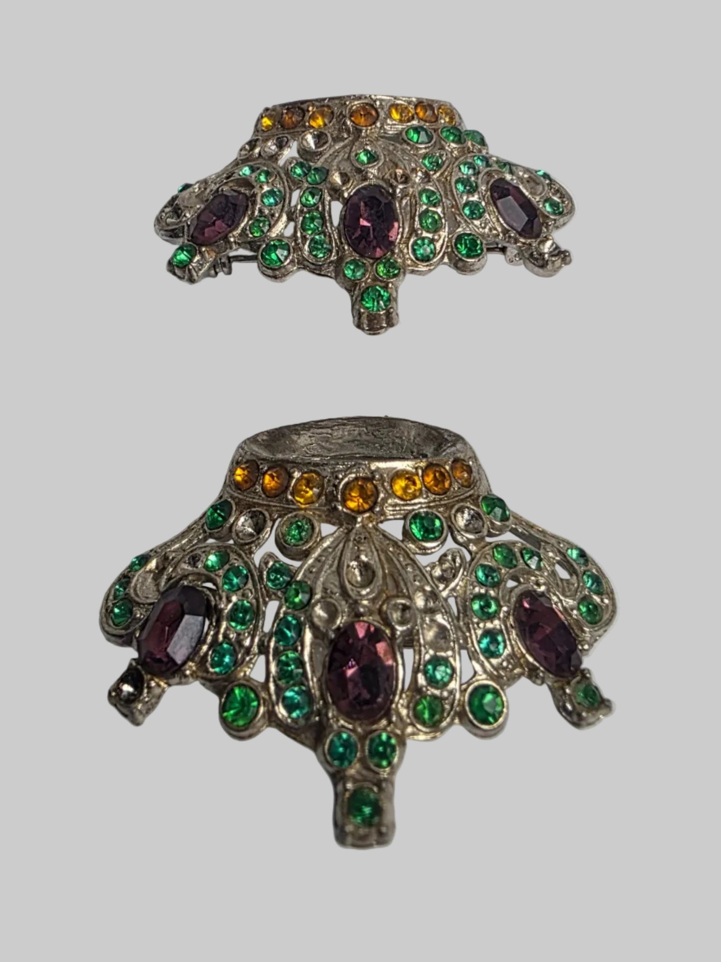Vtg. Mardi Gras Crown Brooch