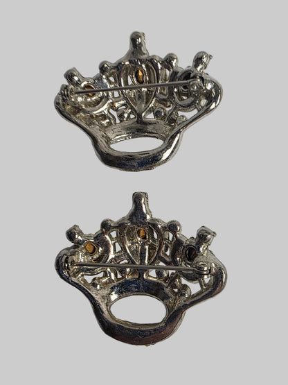 Vtg. Mardi Gras Crown Brooch