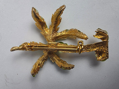 Vtg. Palm Tree Brooch