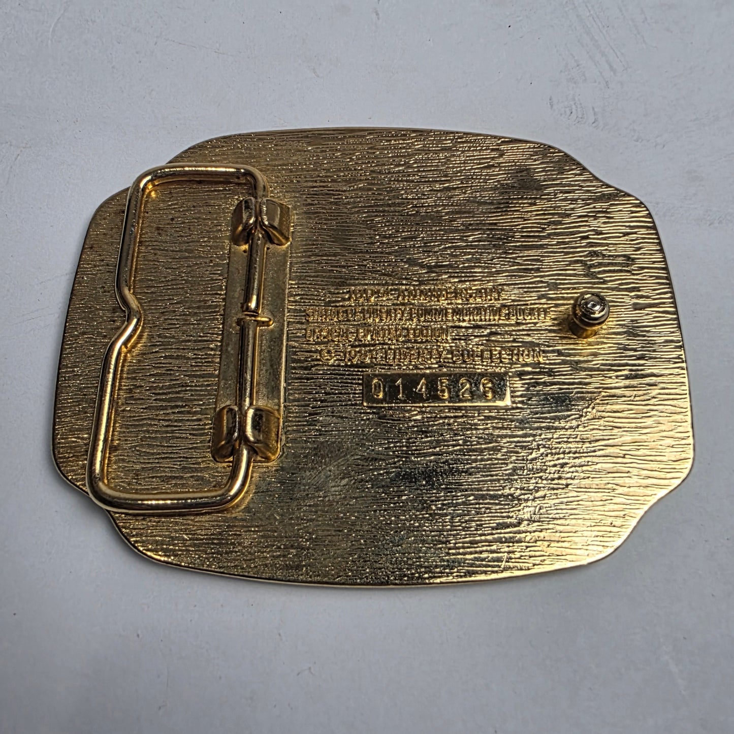 Vtg. 100 Years of Liberty Belt Buckle (CSHW)