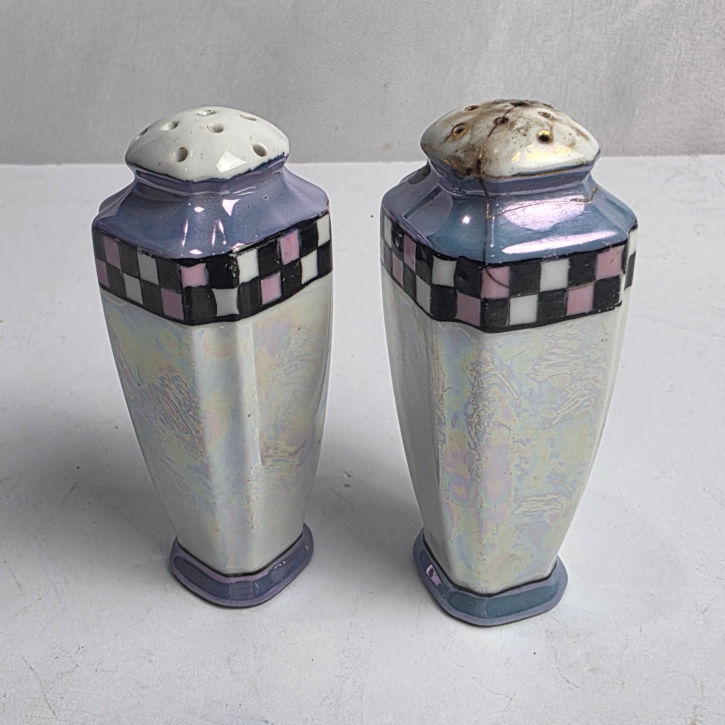 Vtg. Japanese Lusterware S & P Shakers