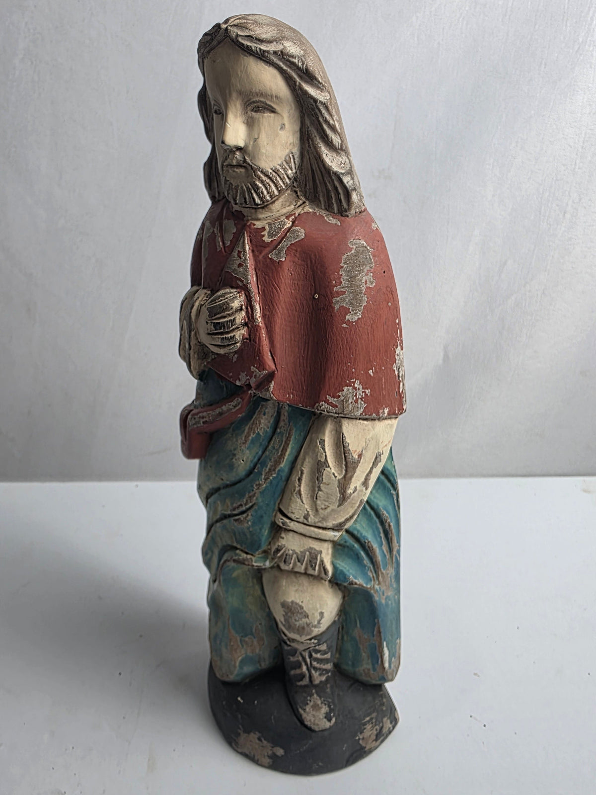 Vtg. Religious Santos Hand-carved Wooden Jesus (CSHW)