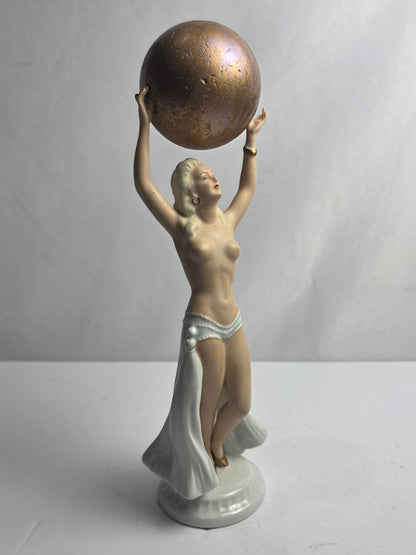 Vtg. Art Deco Schaubach Porcelain Figurine