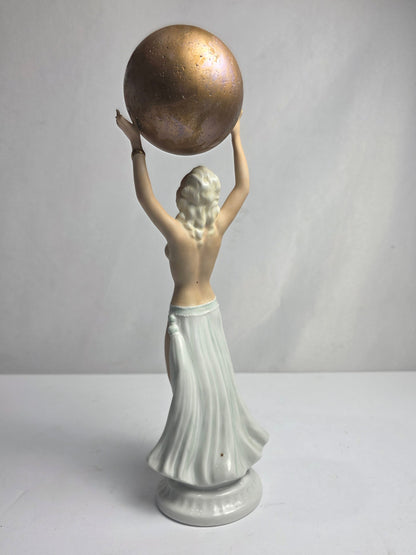 Vtg. Art Deco Schaubach Porcelain Figurine