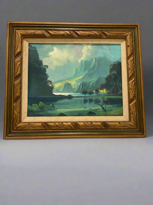 Mountain and river painting